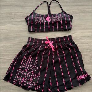 Kill Crew Black and Pink Athletic Set